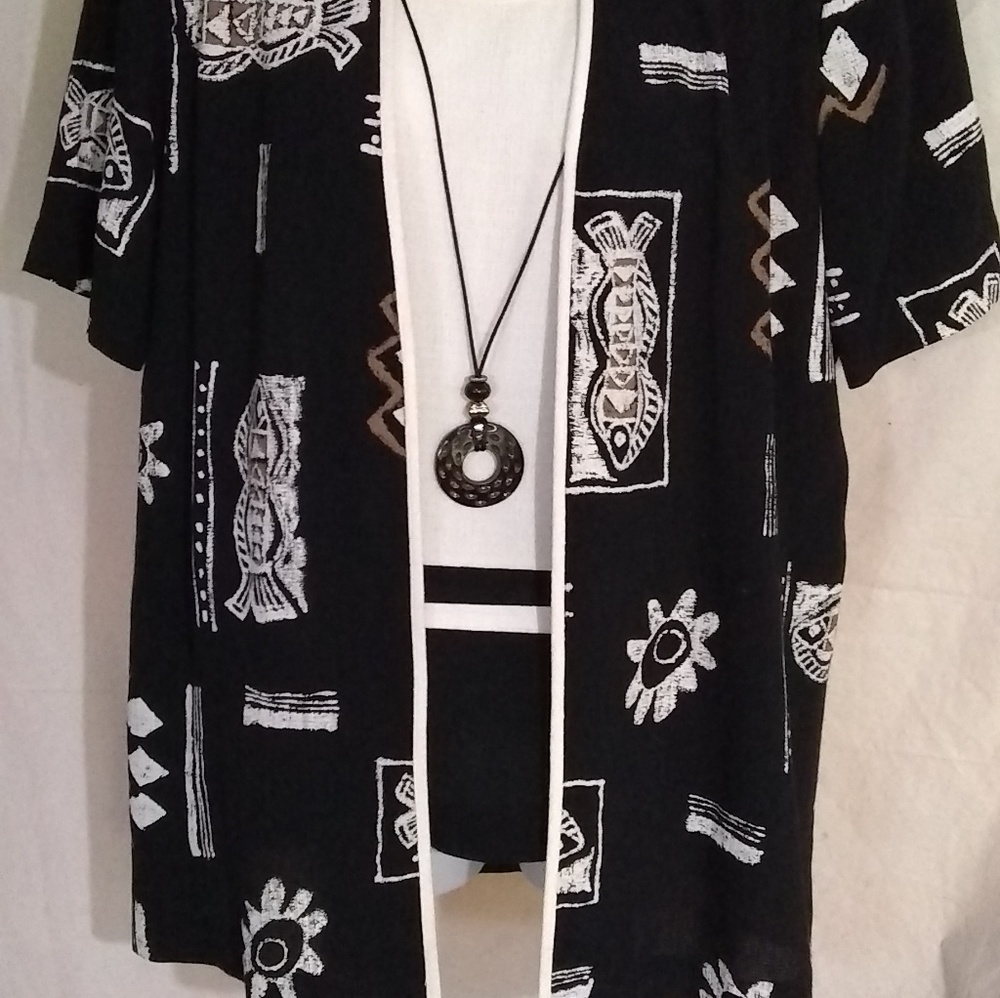 R&M RICHARDS by 3PC LOOK BEAUTIFUL BLOUSE SZ 12